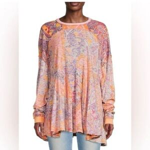 Free People Making Circles L/S top in medium nwot